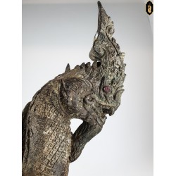Ancient Three-Headed Naga, Bronze