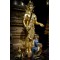 Phra Siam Thevathirat gives blessings Passing the ceremony of deva Phisek enshrined at Thewalai Phrom Si Thep Approximately 30 years old, covered with real gold, casting tons of the whole body.