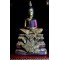 พระไม้โบราณ ฐานประดับกระจก ของดีจากเรือนเจ้าคุณทวด ริมน้ำอยุธยา