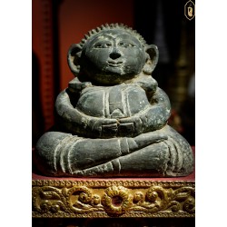 Sangkachai Buddha amulet thorns head of jackfruit His face was smiling with kindness. His body was completely chubby.
