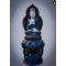 Bodhisattva, ancient occult clay, around 40-50 years old, beautiful and full of mercy.