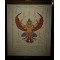 Phaya Garuda talisman calling for wealth hanging in a gold shop An old hand-written talisman on calico cloth. Good things don't come often. It's a pity that it slipped out of my hand. Only 2 pieces fell off.