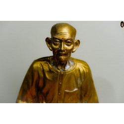 รูปหล่อแปะโรงสี รุ่นเจ้าสัว อายุ 81 ปี พ.ศ. 2521 รุ่นแรก อาจารย์โง้วกิมโคย เนื้อเรซินสภาพสวยสมบูรณ์ สุดยอดหายาก