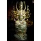 A thousand-armed Guanyin Bodhisattva, about 30 years old, passed through the ceremony at Leng Nei Yi Temple. (Wat Mangkorn Kamalawat) Brass metal covered with pure gold.