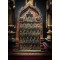 Wooden Buddha panel (25th-26th Buddhist century) carved in the shape of a bush, lacquered. Inside the frame is a slot for holding a Buddha image. There are 28 sitting Buddha statues found in Phrae Province.