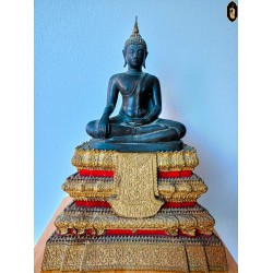 Luang Pu Toh Buddha image, old house Buddha image, beautiful and complete condition, Buddha Abhiseka, Wat Pradu Chim Pli  Year 1977, Number 171