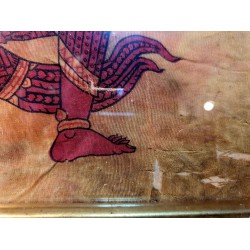 Garuda flag with the god's face on the front of the car of King Rama VI