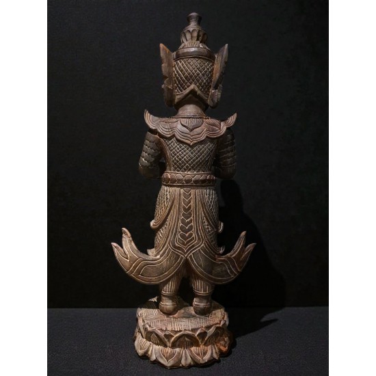 ท้าวเวสสุวรรณเนื้อไม้โบราณ